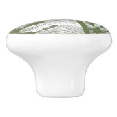 BOUTON DE PORTE EN CÉRAMIQUE FEUILLES ARBRES (Côté)