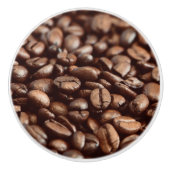 Bouton De Porte En Céramique Fèves de café (Devant)