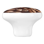 Bouton De Porte En Céramique Fèves de café (Côté)