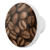Bouton De Porte En Céramique Fèves de café (Droite)