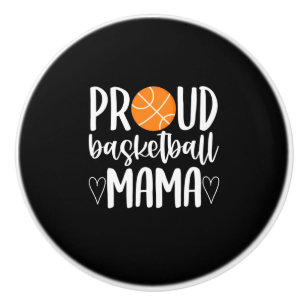 Bouton De Porte En Céramique Fier Mama de basket-ball