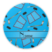 Bouton De Porte En Céramique Filets nommés faits sur commande de galets de (Devant)