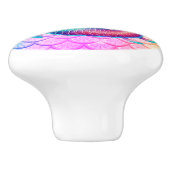 Bouton De Porte En Céramique Fille Sirène Cabinet Knob (Côté)