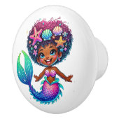 Bouton De Porte En Céramique Fille Sirène Ceramic Knob (Droite)