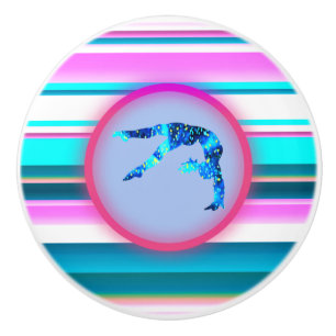 Bouton De Porte En Céramique Filles Gymnastique, Power Tumbling, Ressort