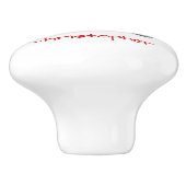 Bouton De Porte En Céramique Fire Engine Design Personalised (Côté)