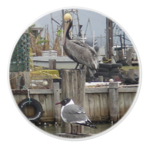 Bouton De Porte En Céramique "Fisherman's Dream" Ceramic Knob