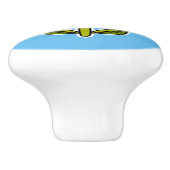 Bouton De Porte En Céramique Fleur (Côté)