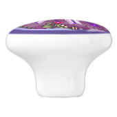 Bouton De Porte En Céramique Fleur dans le désert (Côté)