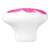 Bouton De Porte En Céramique 'Fleur d'aquarelle rose chaud 2' (Côté)