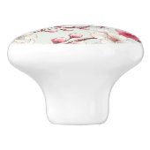 Bouton De Porte En Céramique Fleur de cerise (Côté)