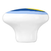 Bouton De Porte En Céramique Fleur de citron (Côté)