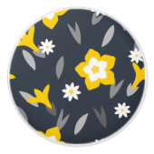 Bouton De Porte En Céramique Fleur de minuit (Devant)