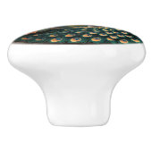 Bouton De Porte En Céramique Fleur de plumes (Côté)