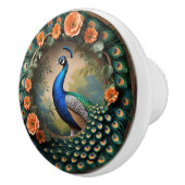 Bouton De Porte En Céramique Fleur de plumes (Droite)