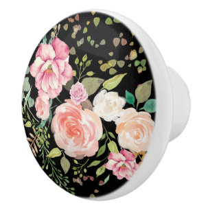 Bouton De Porte En Céramique fleur de printemps