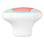 Bouton De Porte En Céramique Fleur mignonne, capricieuse en pot (Côté)