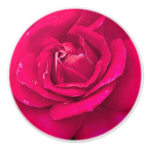 Bouton De Porte En Céramique Fleur rose