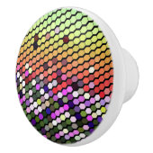 BOUTON DE PORTE EN CÉRAMIQUE FLEUR SAUVAGE (Droite)