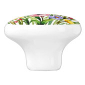 Bouton De Porte En Céramique Fleur sauvage six (Côté)