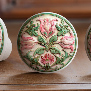 Bouton De Porte En Céramique Fleur Tulip Harmonie Céramique Bouton Tulip