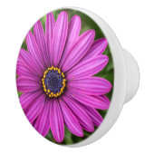 Bouton De Porte En Céramique Fleur violette parfaite (Droite)