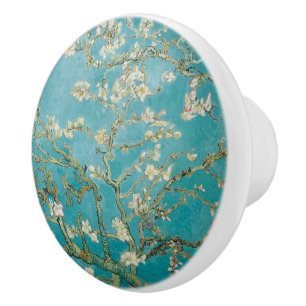 Bouton De Porte En Céramique Fleurs d'amandier de Van Gogh