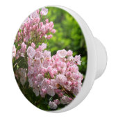 Bouton De Porte En Céramique Fleurs de lauriers roses (Droite)