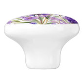 Bouton De Porte En Céramique Fleurs de lavande élégantes (Côté)