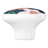 Bouton De Porte En Céramique Fleurs de printemps (Côté)