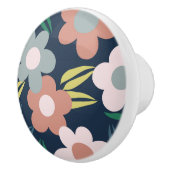 Bouton De Porte En Céramique Fleurs de printemps (Droite)