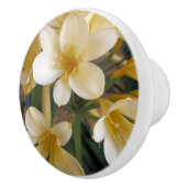 BOUTON DE PORTE EN CÉRAMIQUE FLEURS JAUNES (Droite)