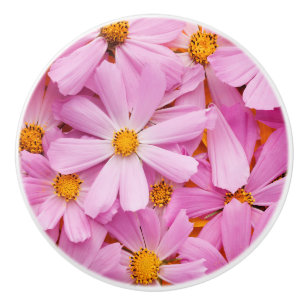 Bouton De Porte En Céramique Fleurs roses