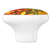 BOUTON DE PORTE EN CÉRAMIQUE FLEURS RUDBECKIA (Côté)