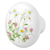 BOUTON DE PORTE EN CÉRAMIQUE FLEURS SAUVAGES 3 (Droite)