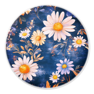 Bouton De Porte En Céramique Floral gras