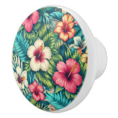 Bouton De Porte En Céramique Floral hawaïen/tropical (Droite)