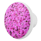 Bouton De Porte En Céramique Floral rose vibre (Droite)