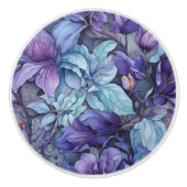 Bouton De Porte En Céramique Flowers périvelleux (Devant)