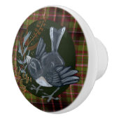 Bouton De Porte En Céramique Forge forestière & Junco Bird (Droite)