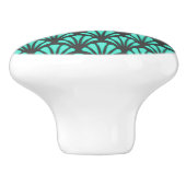 Bouton De Porte En Céramique Forme de coquille Art déco (Côté)