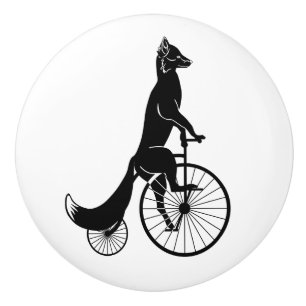 Bouton De Porte En Céramique Fox sur un vélo