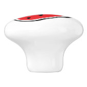Bouton De Porte En Céramique Fraise (Côté)