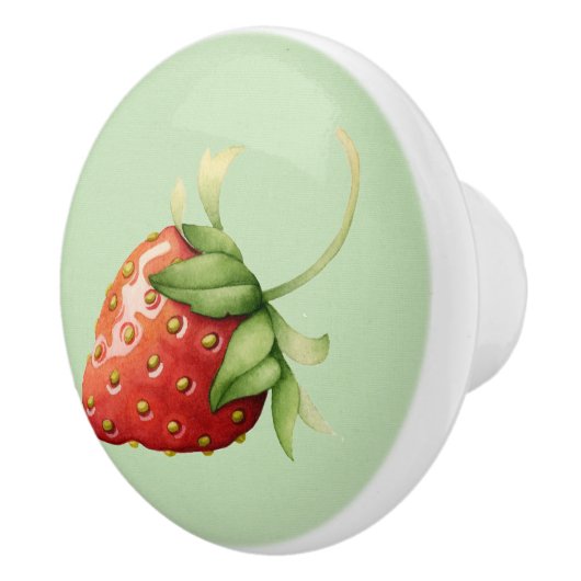 Bouton De Porte En Céramique Fraise Kitchen Drawer Knower - SRF (Droite)