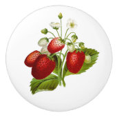 Bouton De Porte En Céramique Fraise rouge mignonne (Devant)