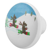 BOUTON DE PORTE EN CÉRAMIQUE FRAPPER LES PENTES (Droite)