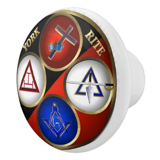 Bouton De Porte En Céramique Freemason (Droite)