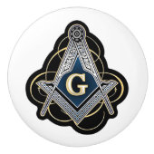 Bouton De Porte En Céramique Freemason (Devant)