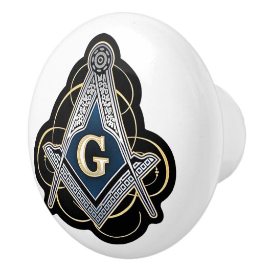 Bouton De Porte En Céramique Freemason (Droite)
