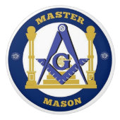 Bouton De Porte En Céramique Freemason (Devant)